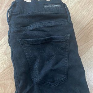 Citizens of Humanity Avedon Black Slick Skinny Leg (28)